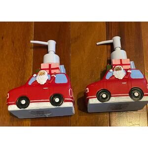 Santa Car Christmas Holiday Soap Pump Decor (2) Wondershop Target  Bathroom READ